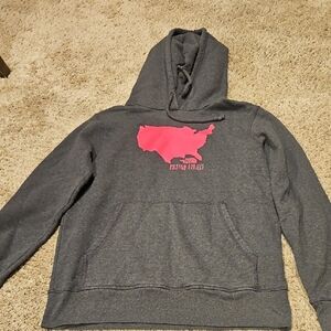 The North Face Gray and Pink Hoodie